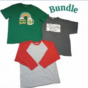 Fruit of the Loom Kids T-Shirt Set - Green, Gray, Red